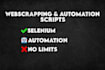 code any web scrapping and automation script using selenium
