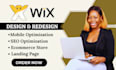 wix website design, wix studio website, wix website redesign, design wix webiste