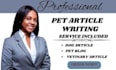be your cat, dog and pet article writer