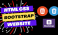 design website responsive using html css bootstrap website