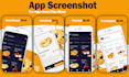 design fast, unique and stunning app screenshots within 24hr