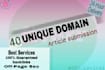 do 40 article submission on high quality backlinks