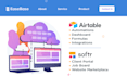 build softr client portal with airtable database , zapier integration