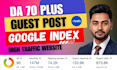 provide guest post on da 70 plus with SEO dofollow backlinks