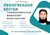 scientifically proofread and edit your research documents