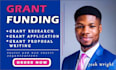 do a grant proposal, grant application and or grant research
