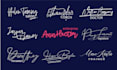 design signature, scripted, handwritten logo