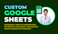 do google sheets, apps script, dashboard, template, automation