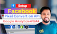 setup or fix facebook pixel, google analytics and ecommerce conversion tracking