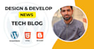 create a responsive tech blog website