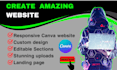 create beautiful canva website and editable canva templates