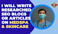 write medspa, plastic surgery and cosmetic surgery articles
