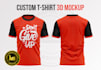 create mockup realistic 3d apparel t shirt mock up