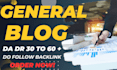 publish general guest posts with authority backlinks