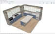 design kitchen and bathroom cabinets in mozaik and sketchup