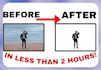 remove background from your picture in less than 2 hours
