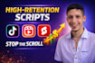 be your youtube script writer for tiktok, instagram and more