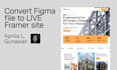 convert your figma design into a live framer website