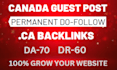 publish high da canada guest post, canada backlink on canada blog