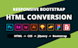 convert figma, xd, PSD to HTML CSS  bootstrap 5