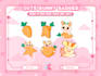 do 6 cute bunny badges