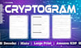 make cryptogram puzzles for amazon KDP or etsy