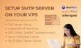 setup a SMTP server with mailwizz