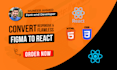convert figma to react with responsive design
