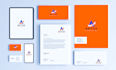 design branding stationery kit items business card letterhead envelope designs