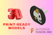 create 3d printing ready models using fusion 360