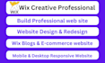 do professional wix website design redesign,build wix blog