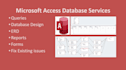design and create microsoft access database queries