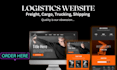 design a logistics trucking and dispatch company website
