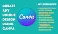 be create any unique design using canva
