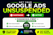 fix your suspended google ads account with diagnosis, appeal and audit