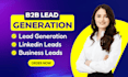 b2b lead generation and linkedin lead generation for any industry