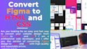 convert figma to HTML and CSS responsive website