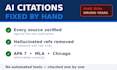 manually fix and verify your ai generated apa, mla and chicago citations