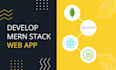 develop a high performance mern stack web app with ai integration