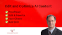 proofread, edit, fact check, and add SEO to your ai content