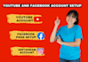 create social media account and setup business page