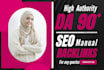 do manual link building high authority da 90 plus dofollow quality SEO backlinks