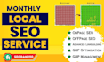 provide monthly local SEO service