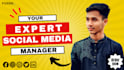 be your expert social media manager and content creator