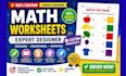 create custom math worksheets, printable activities and KDP workbooks for kids