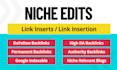 do niche edit on high da blogs with dofollow backlinks