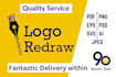 redraw logo within 90 minutes in illustrator