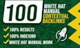 build high quality manual SEO backlinks with dofollow contextual link building