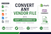 edit CSV files and import products to your shopify or woocommerce store