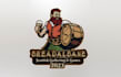 unique brewery gathering games logo design